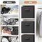 STORAGE MANIAC Storage Cubes, 11 Inch Durable 6 Pack Fabric Foldable Collapsible Bins with Handles for Organization, Closet, Shelves, Offices, Toys, Black
